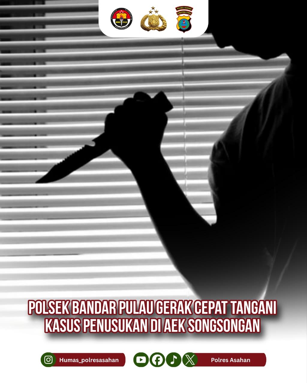 Polsek Bandar Pulau Gerak Cepat Tangani Kasus Penusukan di Aek Songsongan